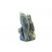 Natural Grey Labradorite gemstone Bird pair Figure Home Decorative Gift Item